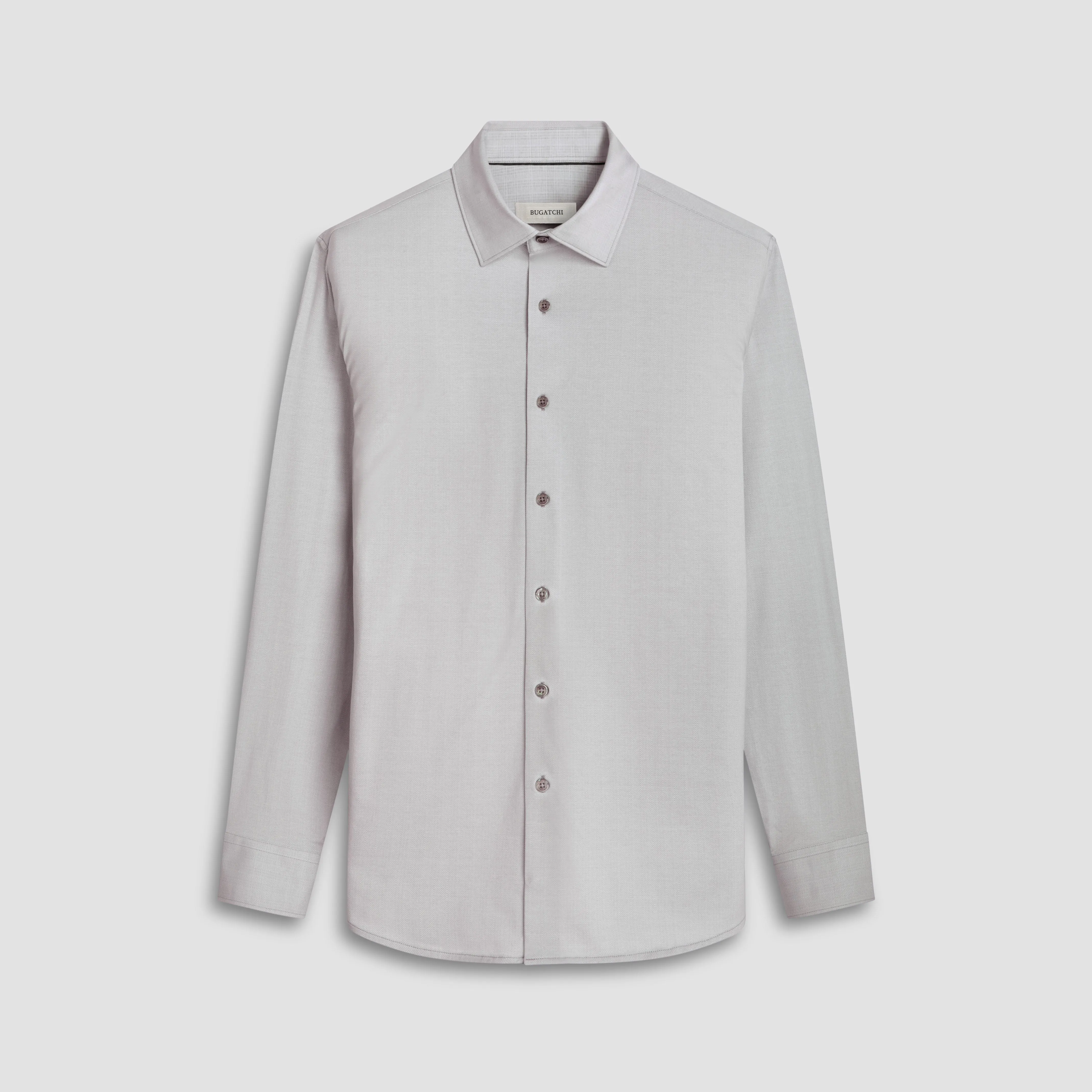 Jimmy Double Sided Herringbone/Check OoohCotton Shirt
