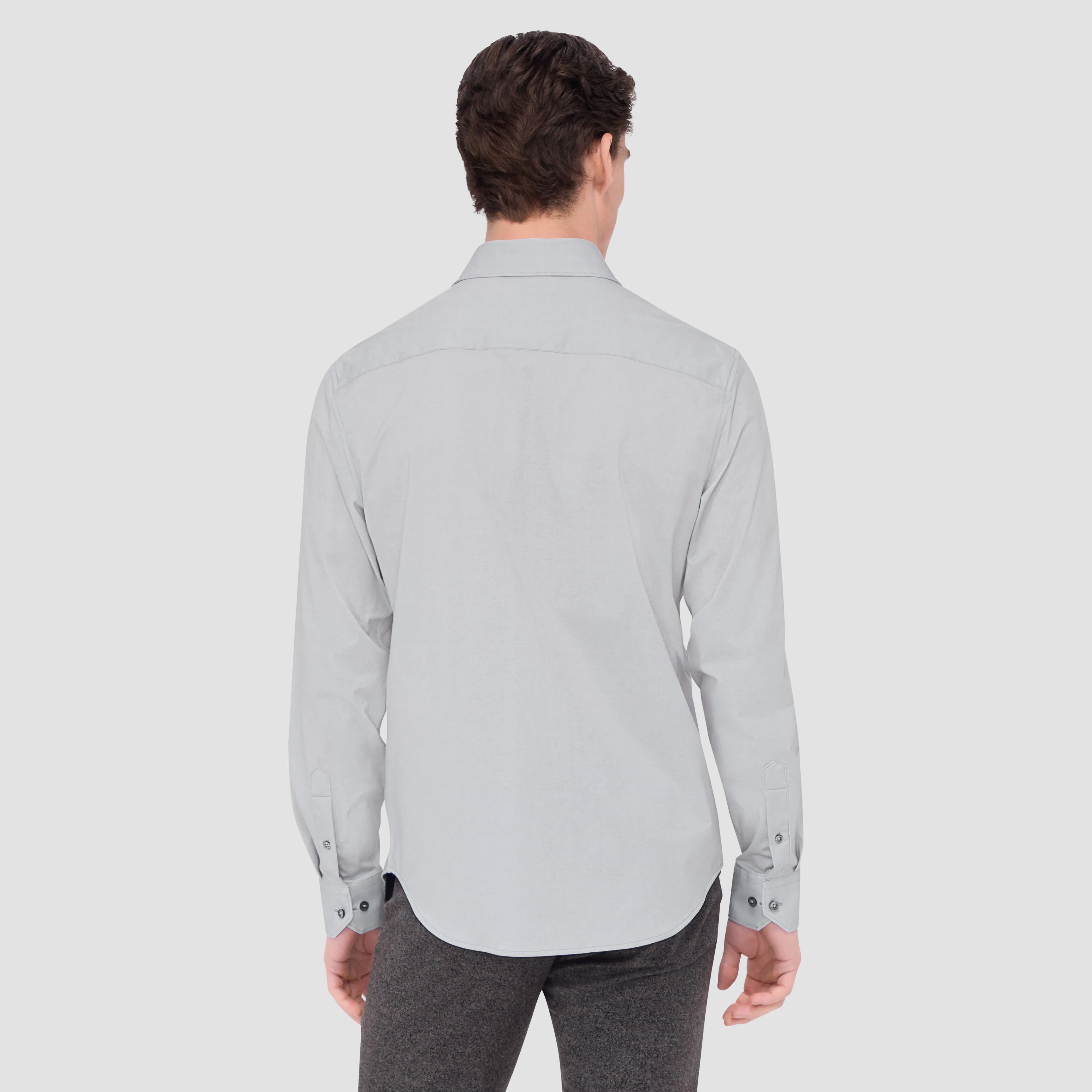 Jimmy Double Sided Herringbone/Check OoohCotton Shirt