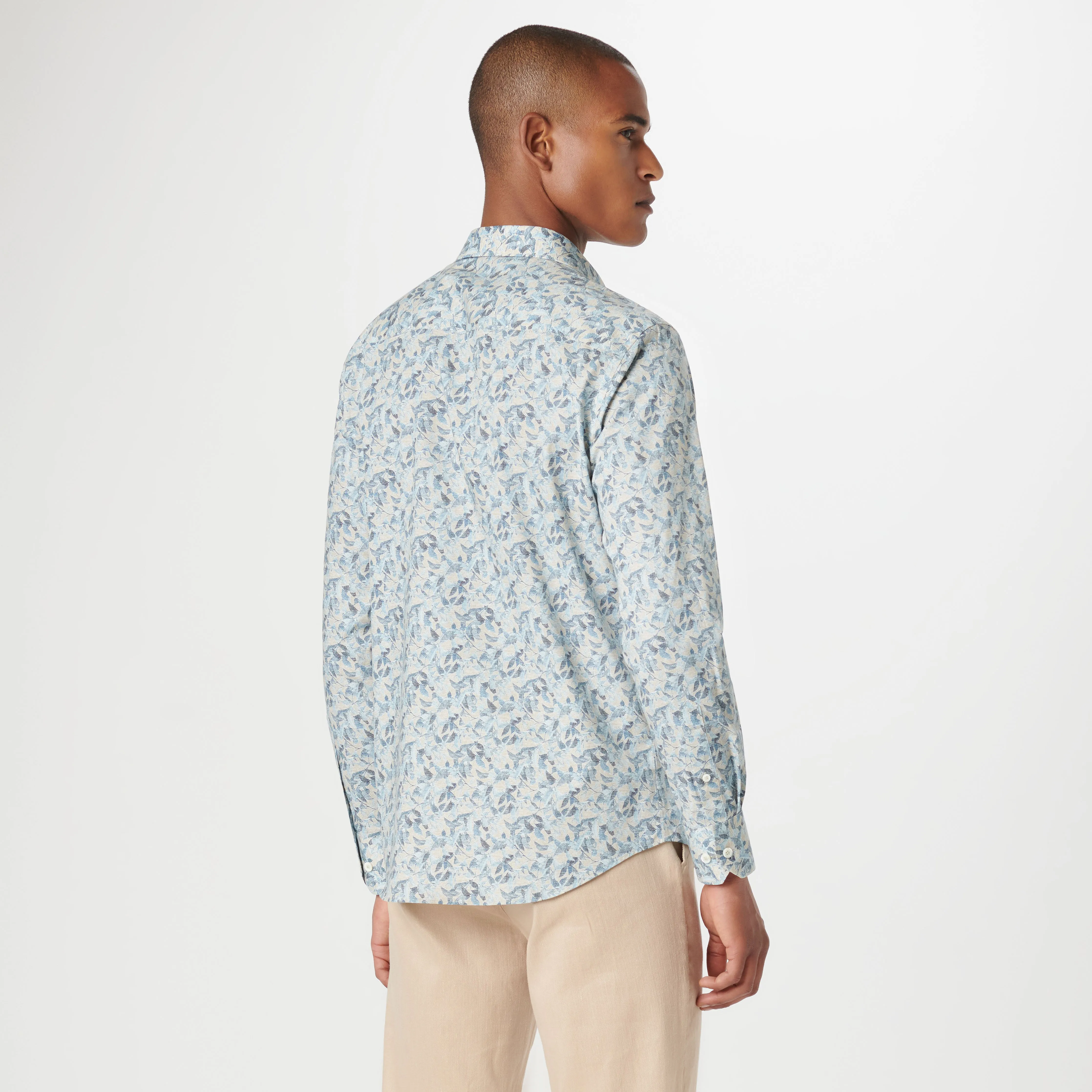 Julian Leaf Print Shirt