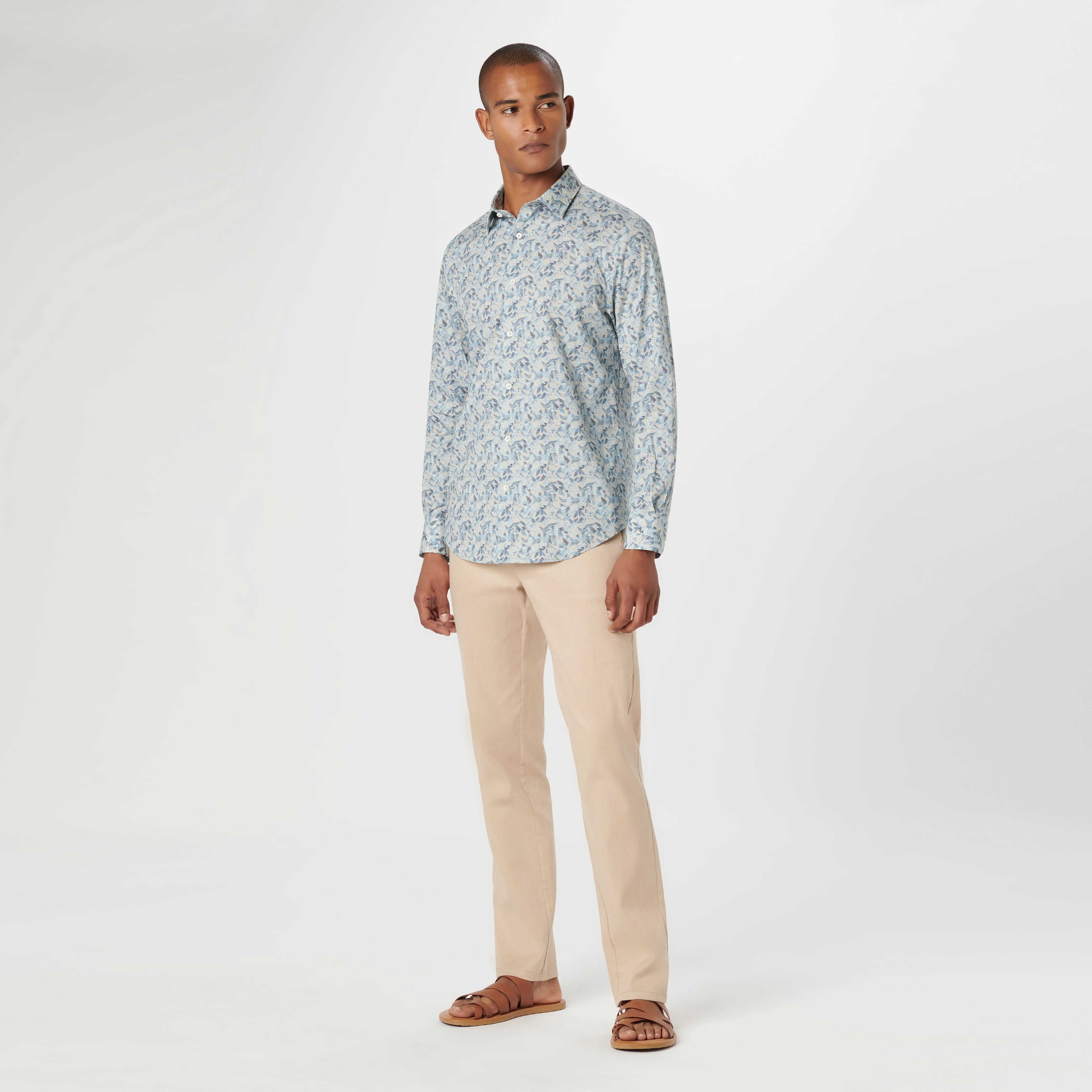 Julian Leaf Print Shirt