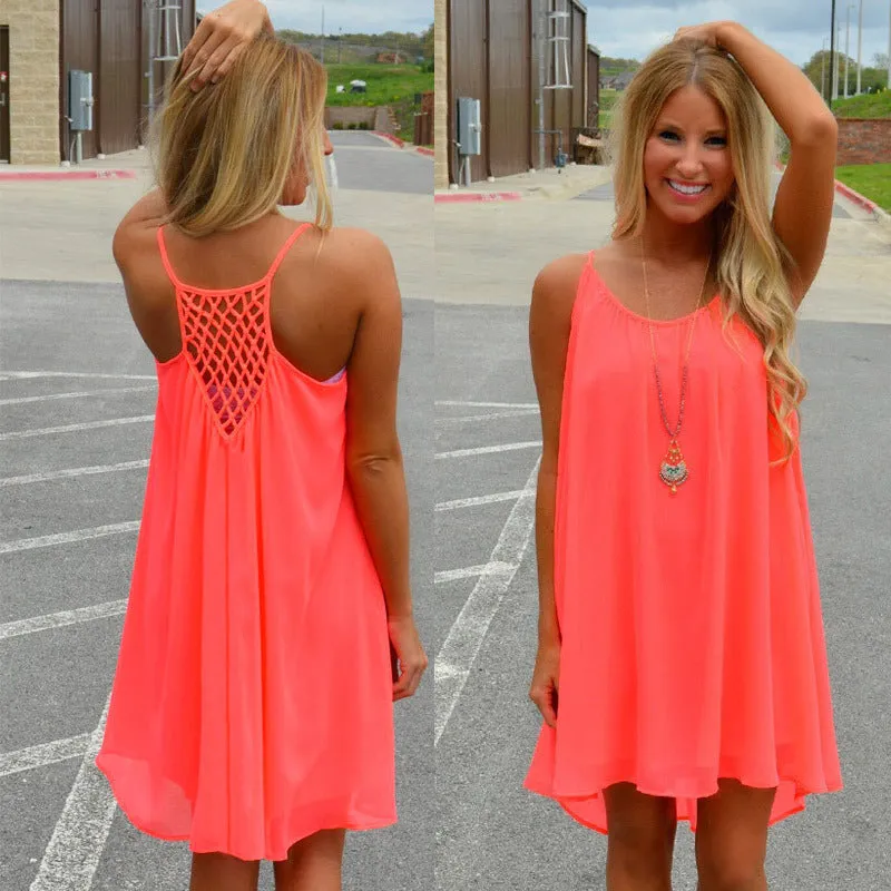 Julie Lawrence Chiffon Baby Doll Dress