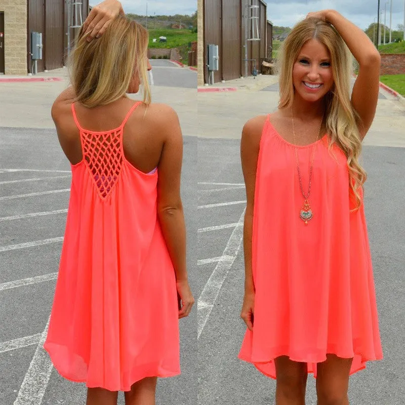 Julie Lawrence Chiffon Baby Doll Dress