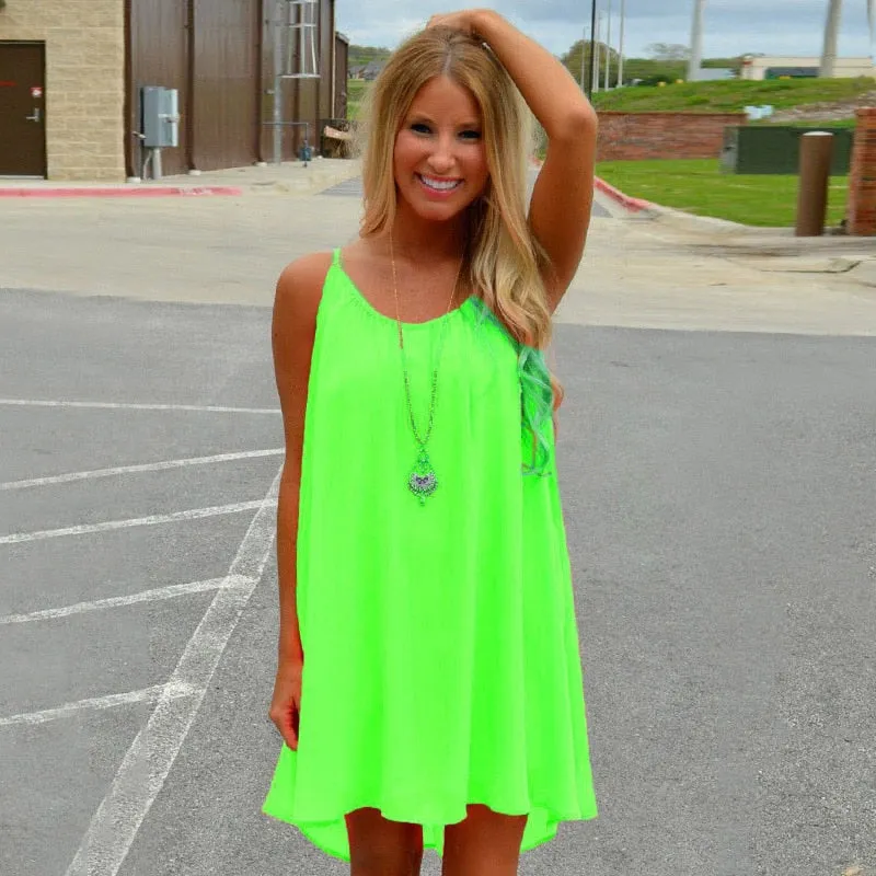 Julie Lawrence Chiffon Baby Doll Dress
