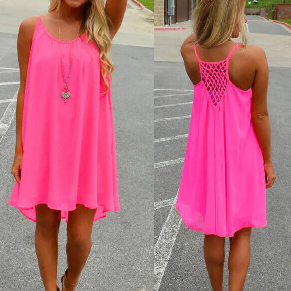 Julie Lawrence Chiffon Baby Doll Dress