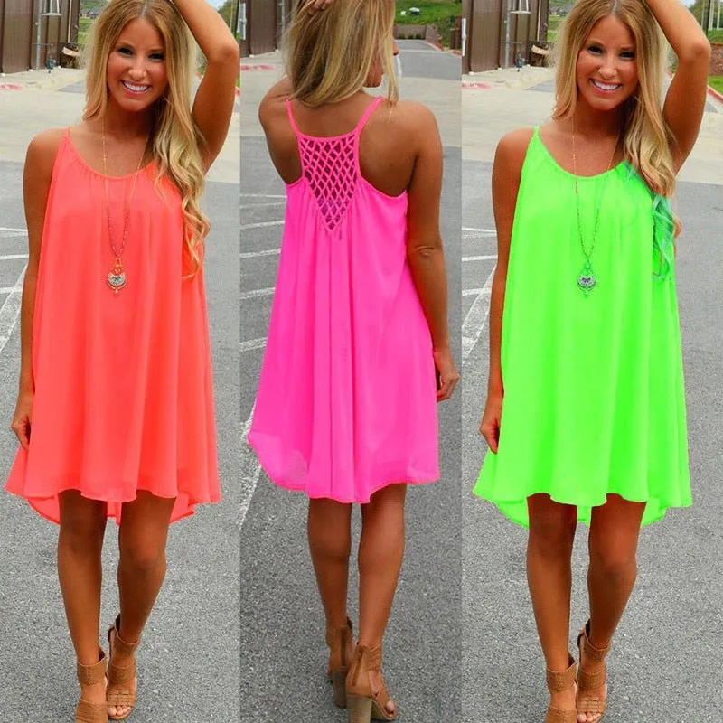 Julie Lawrence Chiffon Baby Doll Dress