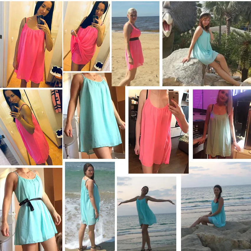 Julie Lawrence Chiffon Baby Doll Dress