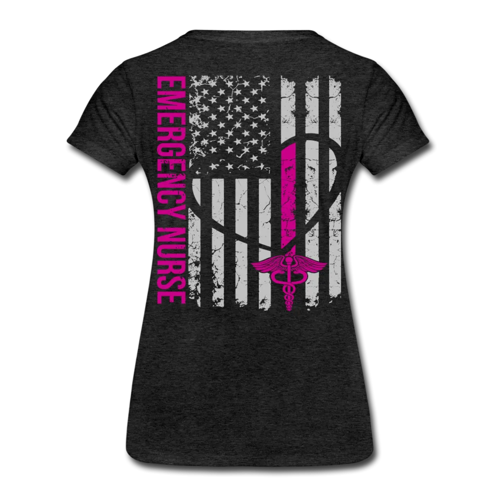 Kim Emergency Nurse Flag Women’s Premium T-Shirt