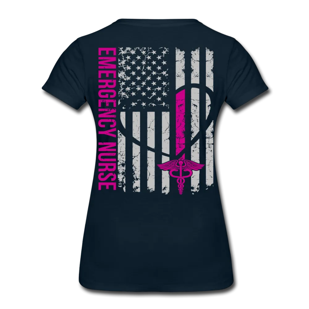 Kim Emergency Nurse Flag Women’s Premium T-Shirt