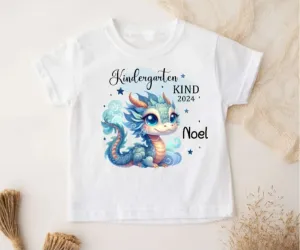 Kindergartenkind T-Shirt Pirat Drache personalisiert Kita Kind Jungen Kindergarten Start