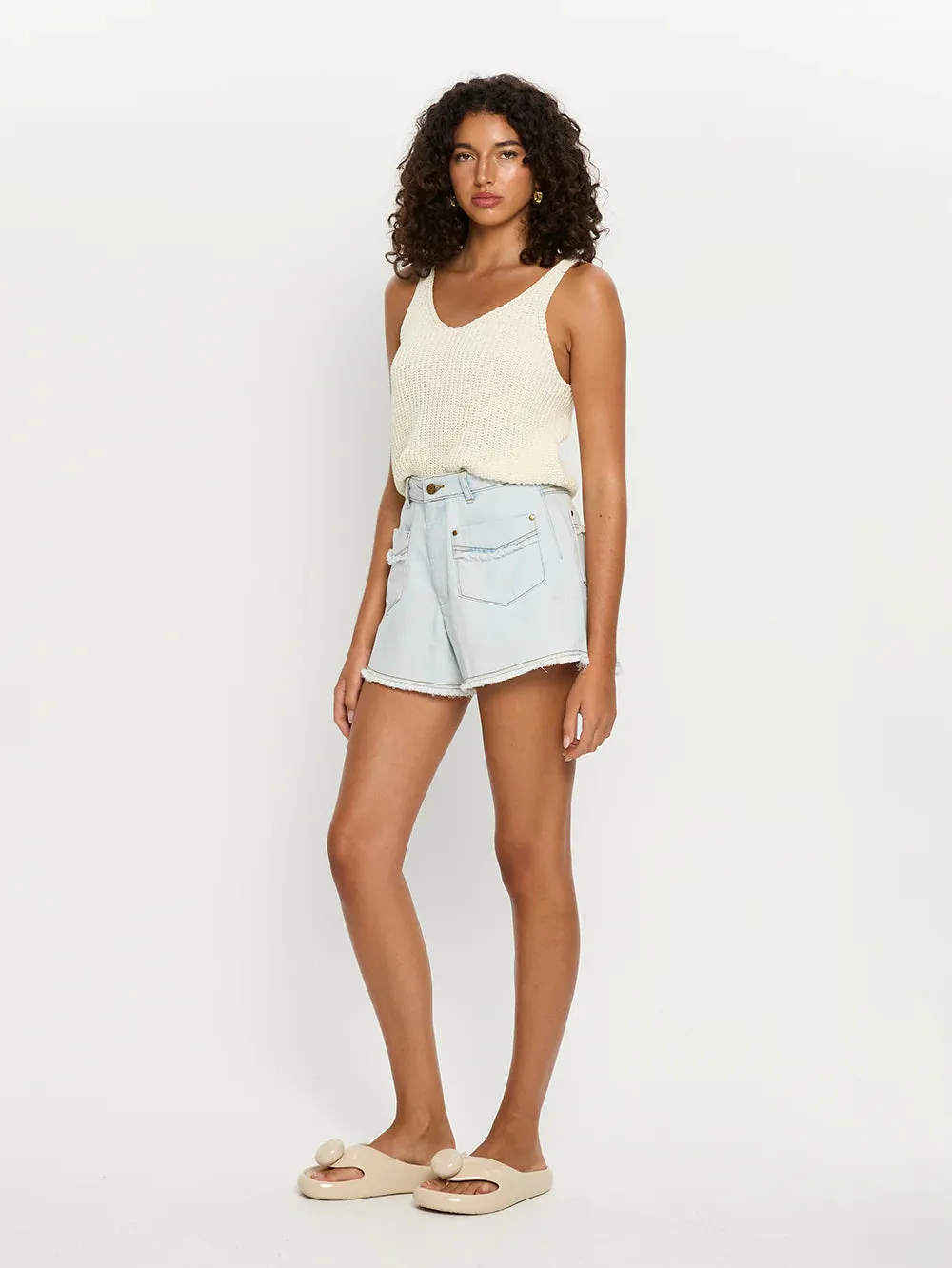 Kivari Gali Short Pale Indigo
