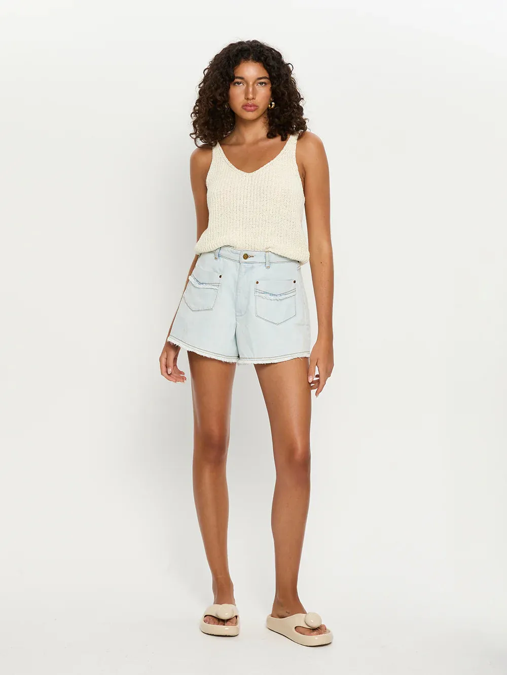 Kivari Gali Short Pale Indigo