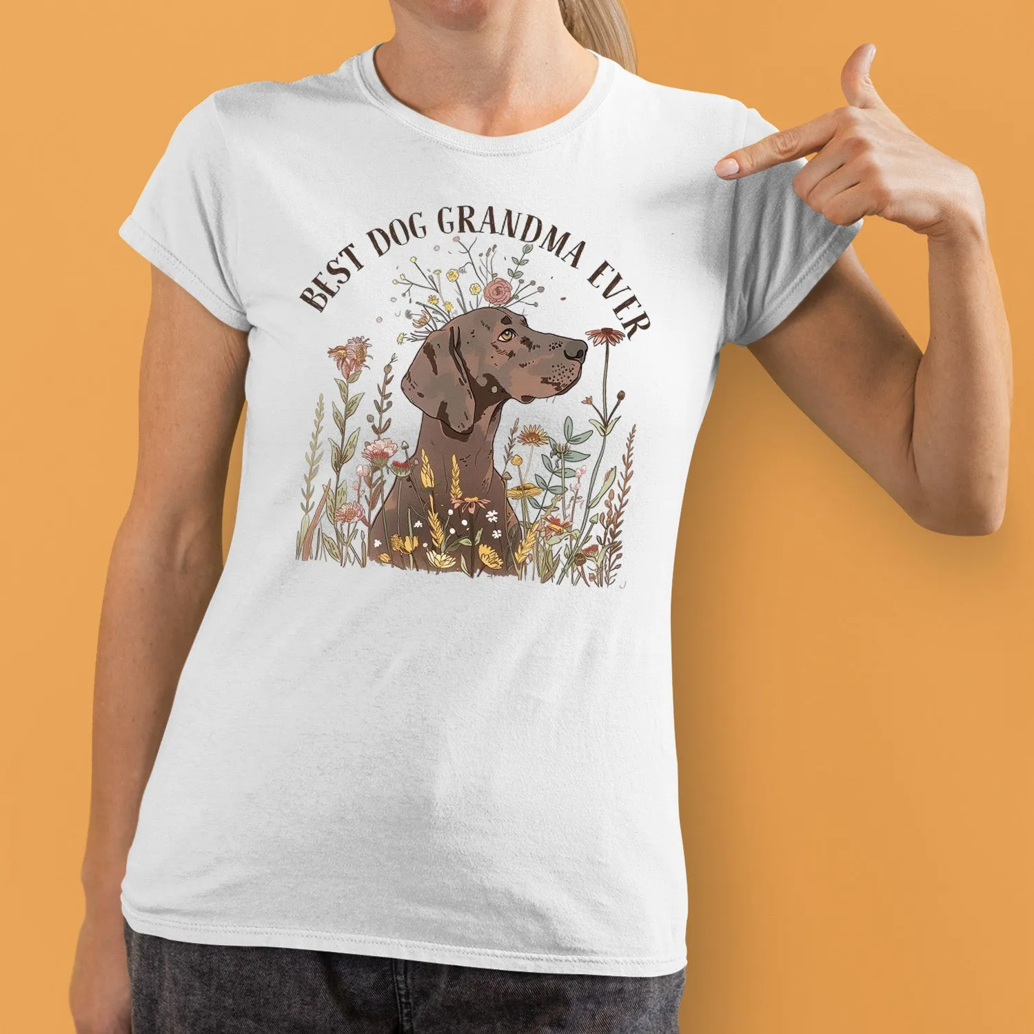 Labrador Retriever Dog T-shirt, Pet Lover Shirt, Dog Lover Shirt, Best Dog Grandma Ever T-Shirt, Dog Owner Shirt, Gift For Dog Grandma, Funny Dog Shirts, Women Dog T-Shirt, Mother's Day Gift, Dog Lover Wife Gifts, Dog Shirt