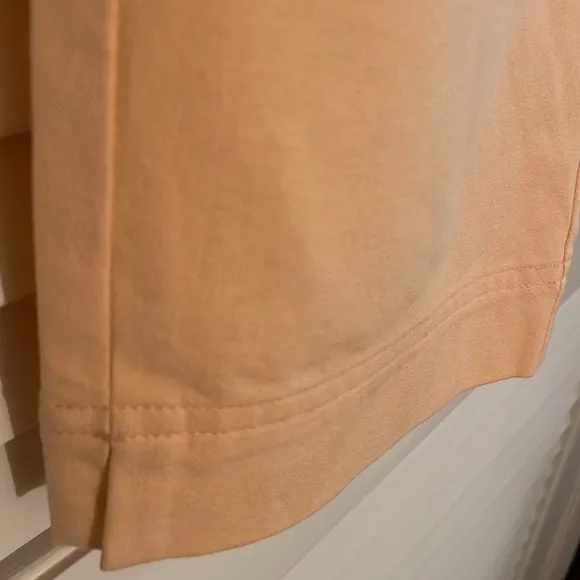 Lafayette 148 New York Bermuda Cantaloupe Melon Color Slit Pocket Shorts