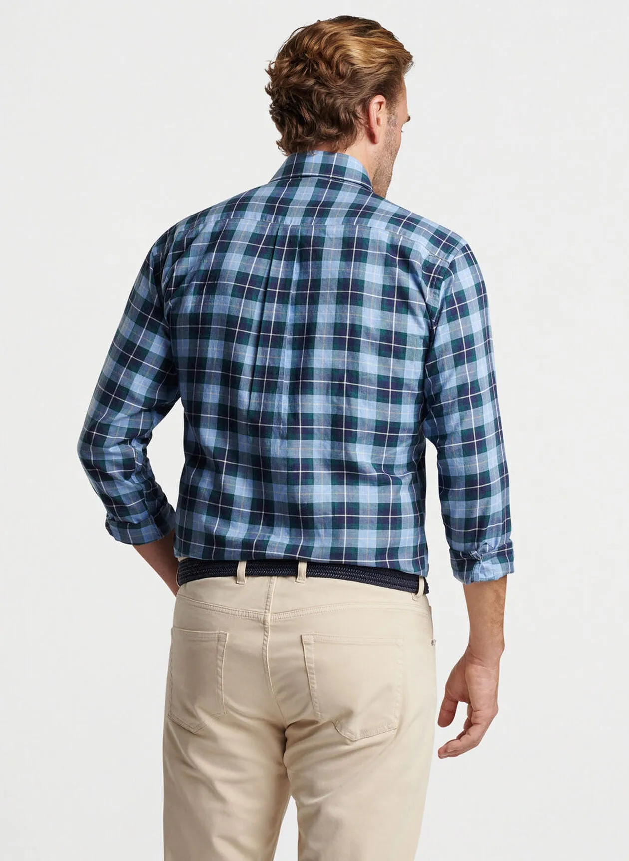 Langley Summer Soft Cotton Sport Shirt by Peter Millar - Cottage Blue