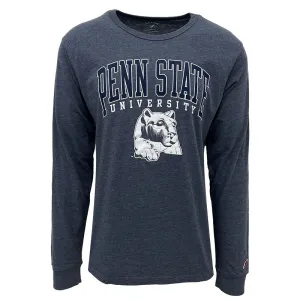League Tri Blend Penn State University Statue Long Sleeve T-Shirt