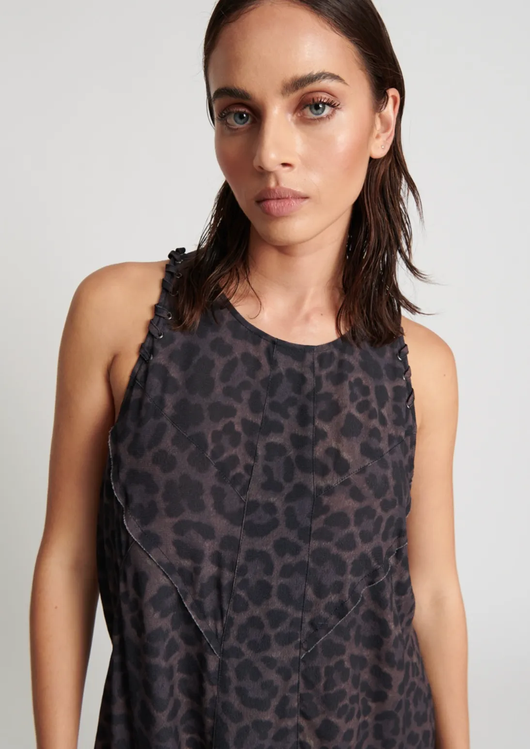 Leopard Tiered Dress