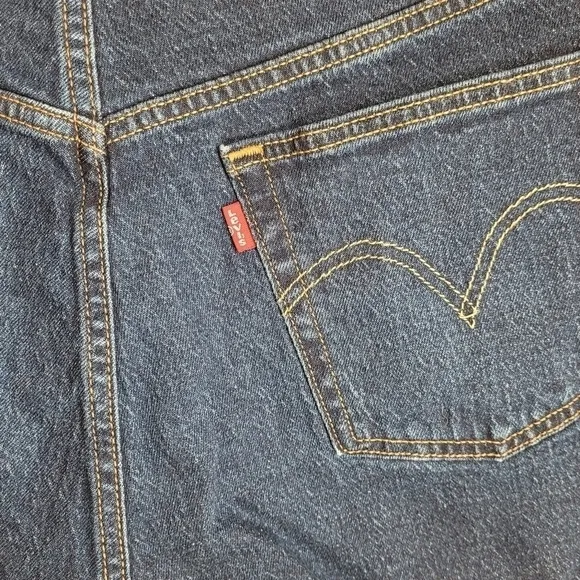 Levi's 501 High-Rise Dark Wash Cut Off Shorts Size 31 inch Waist