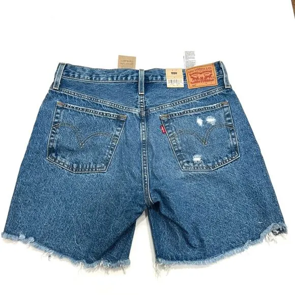 Levis 501 Women Mid Thigh Button Fly High Rise NWT sz 30