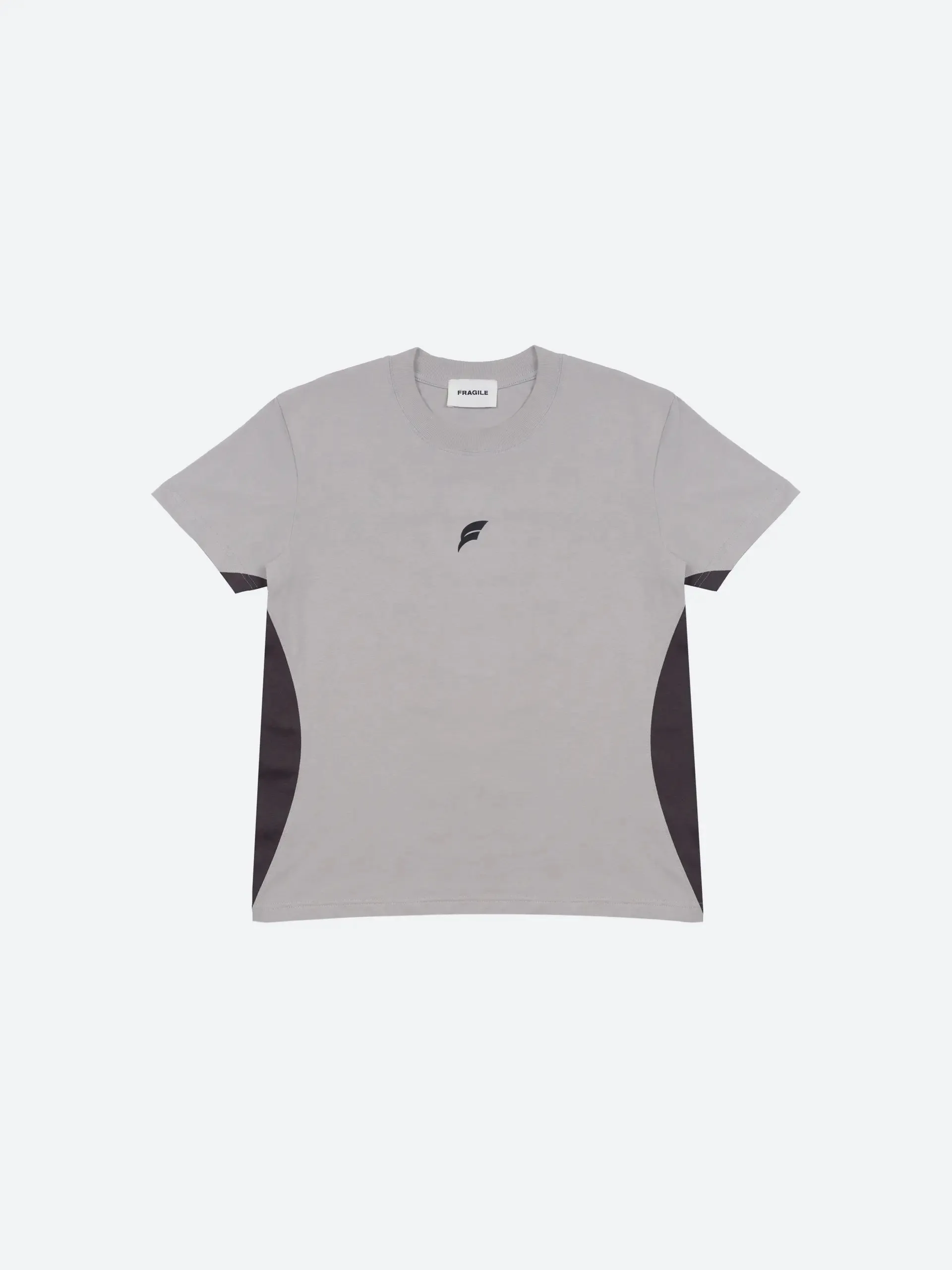 Light Gray Paneled T-Shirt