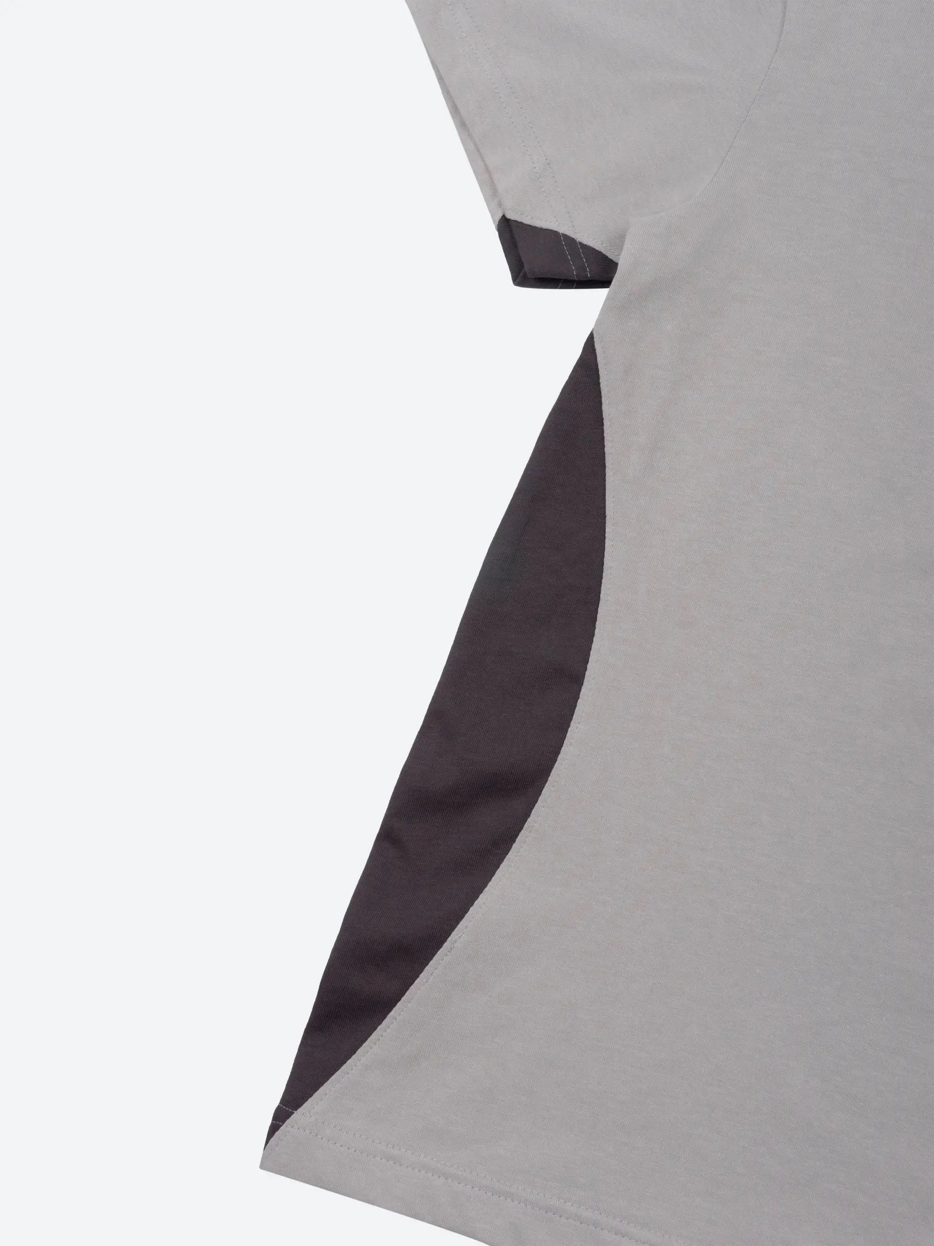 Light Gray Paneled T-Shirt