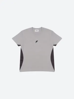 Light Gray Paneled T-Shirt