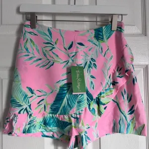 Lilly Pulitzer Faye Skort Coral Reef Tint NWT Size 0