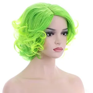 Lime Green Fairy Sprite Top Quality Heat Resistant Synthetic Beautiful Daily Wear Human Hair Feel