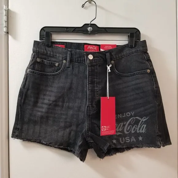 limited edition Lucky Brand Coca-Cola mom shorts