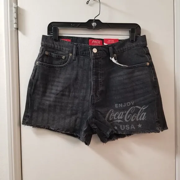 limited edition Lucky Brand Coca-Cola mom shorts