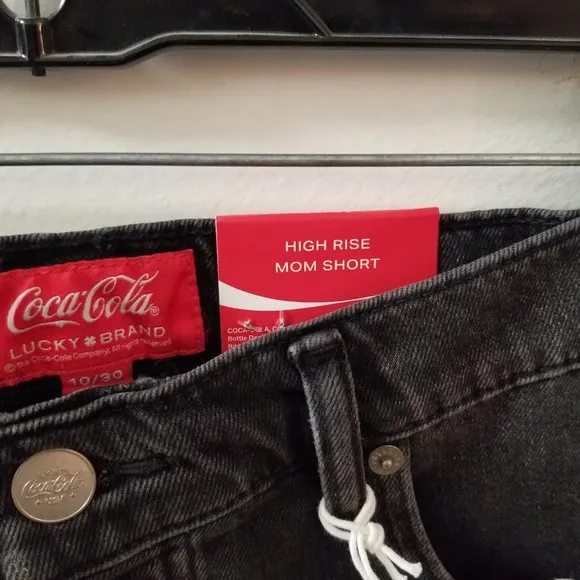 limited edition Lucky Brand Coca-Cola mom shorts