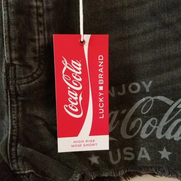 limited edition Lucky Brand Coca-Cola mom shorts