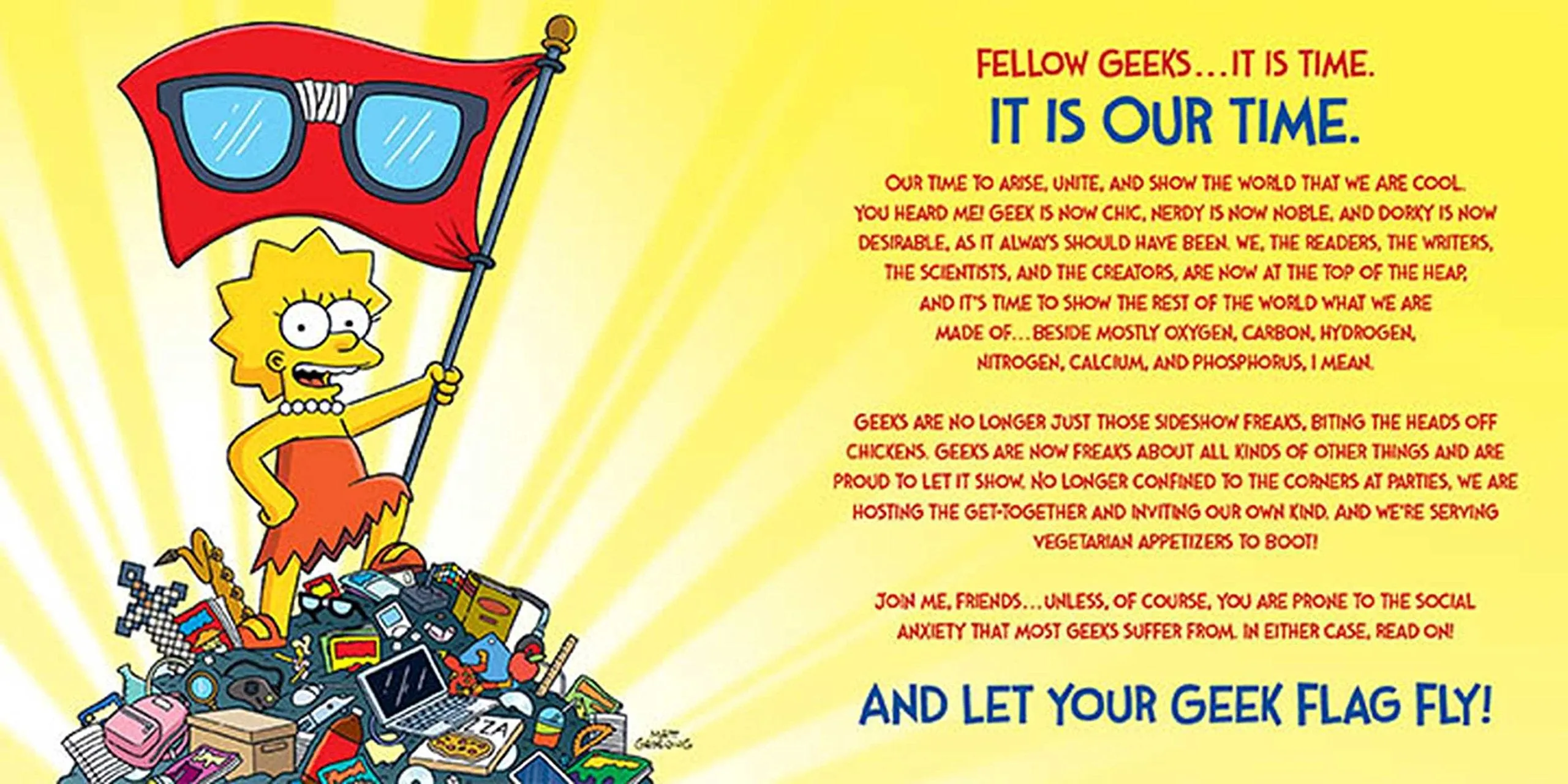 Lisa Simpson's Guide to Geek Chic Hardcover, 64 Pages! This book's a lot of fun... Fans of The Simpsons will love it, and there's a lot here that has clearly taken time to produce.