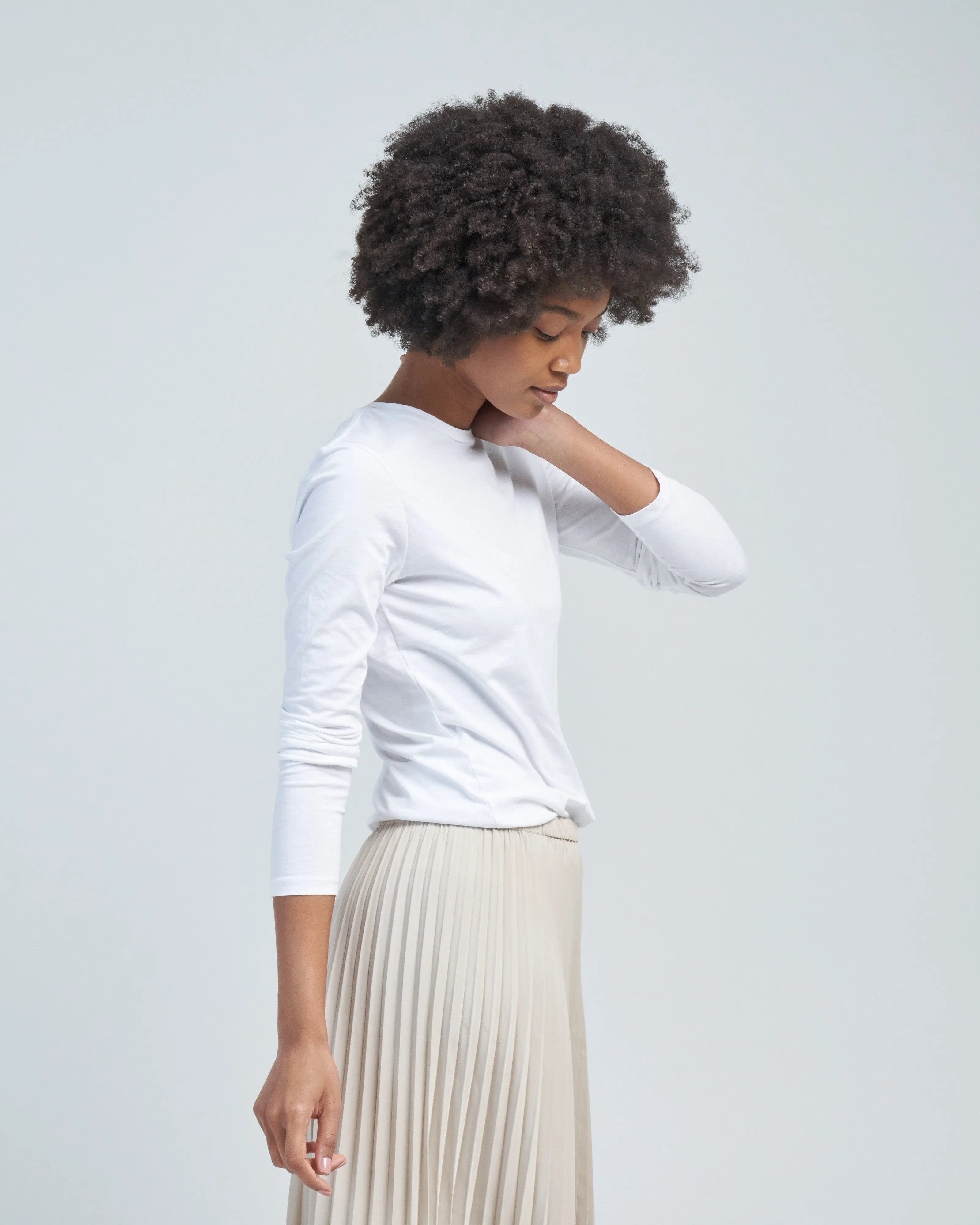 long sleeve fitted tee