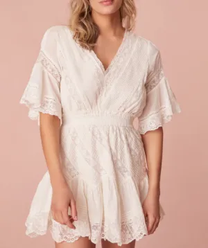 Love Shack Fancy Calamina Dress - Bright White