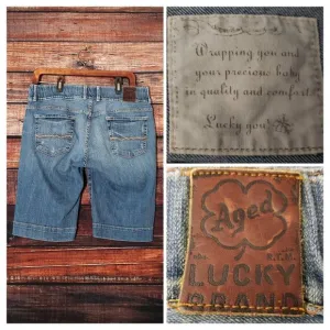 Lucky Brand Small Vintage 90s Jean Shorts Lil Maggie Maternity By Gene Montesano