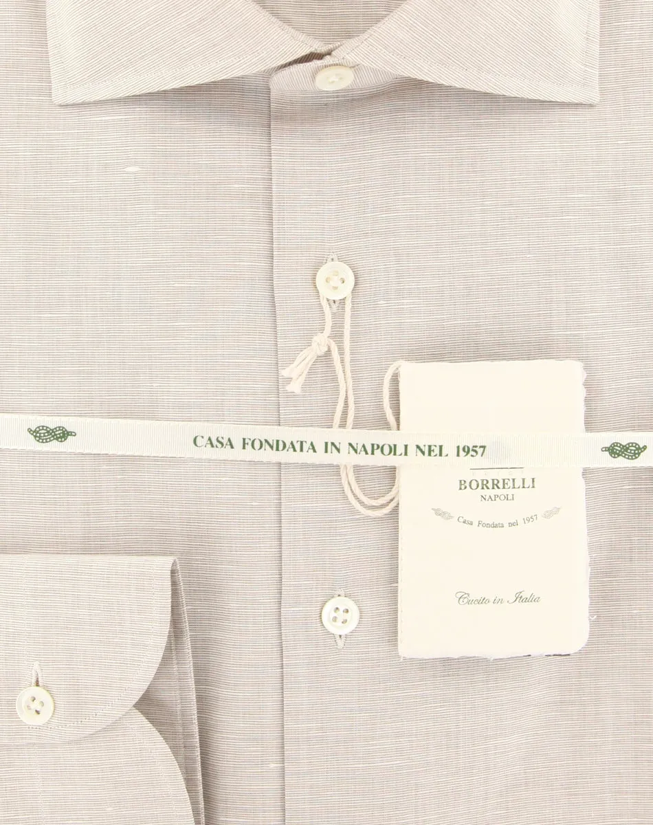 Luigi Borrelli Light Brown Shirt - Slim