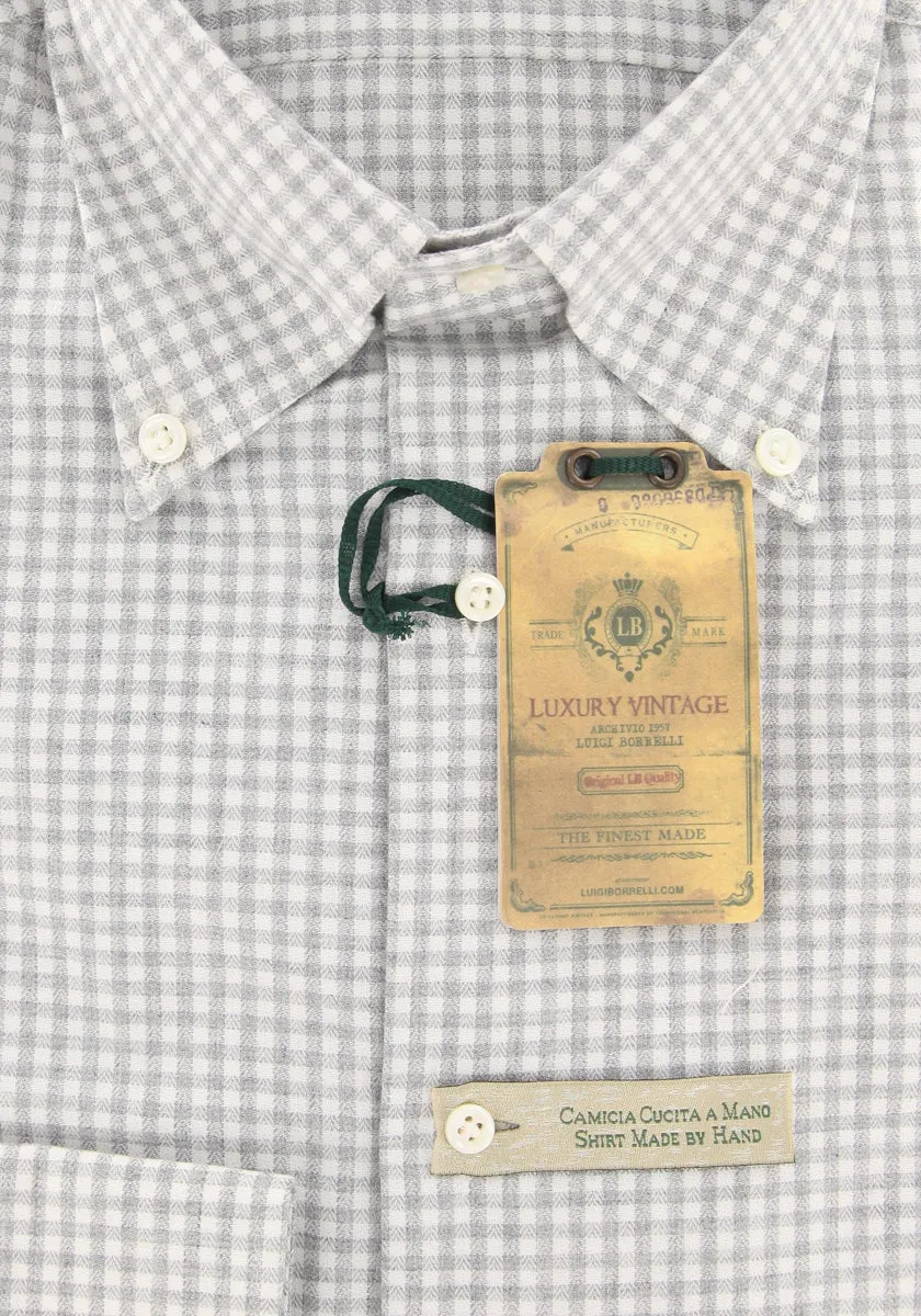 Luigi Borrelli Light Gray Shirt - 15.75 US / 40 EU