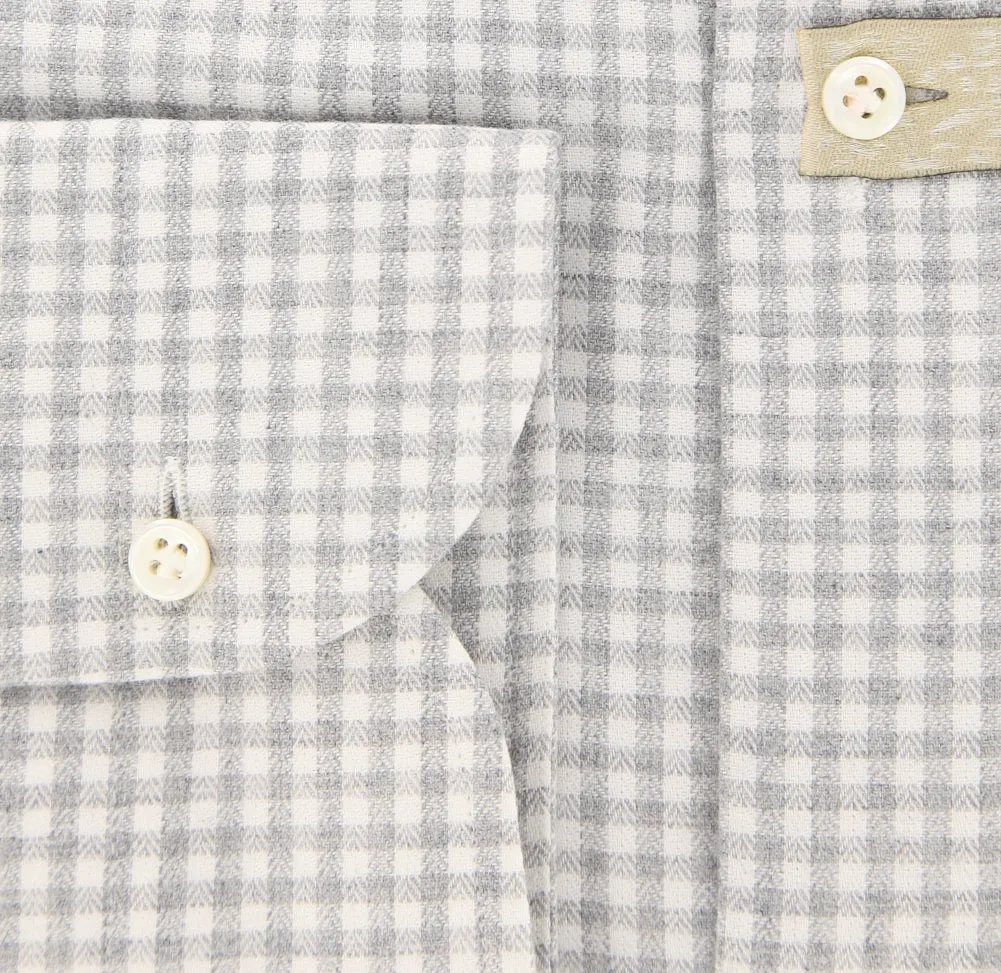 Luigi Borrelli Light Gray Shirt - 15.75 US / 40 EU