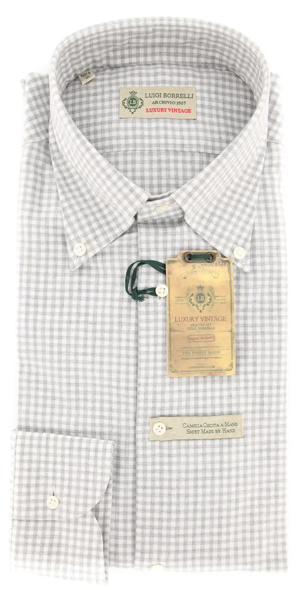 Luigi Borrelli Light Gray Shirt - 15.75 US / 40 EU