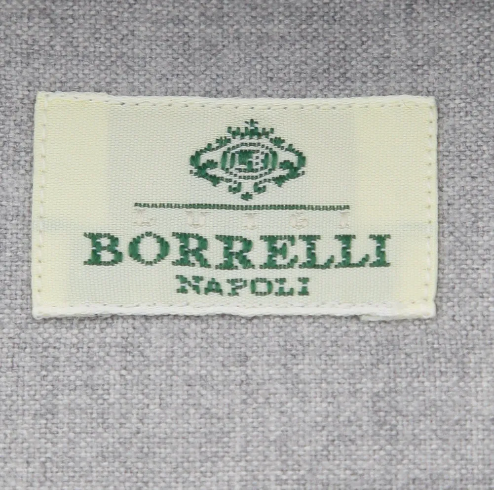 Luigi Borrelli Light Gray Shirt - 15.75 US / 40 EU