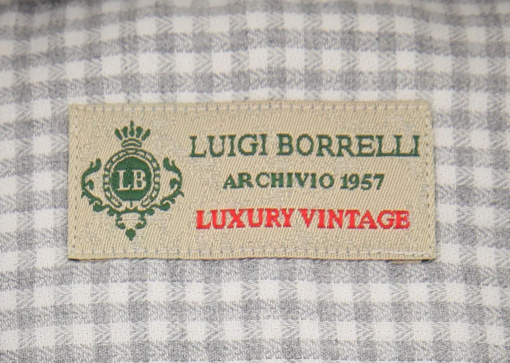 Luigi Borrelli Light Gray Shirt - 15.75 US / 40 EU