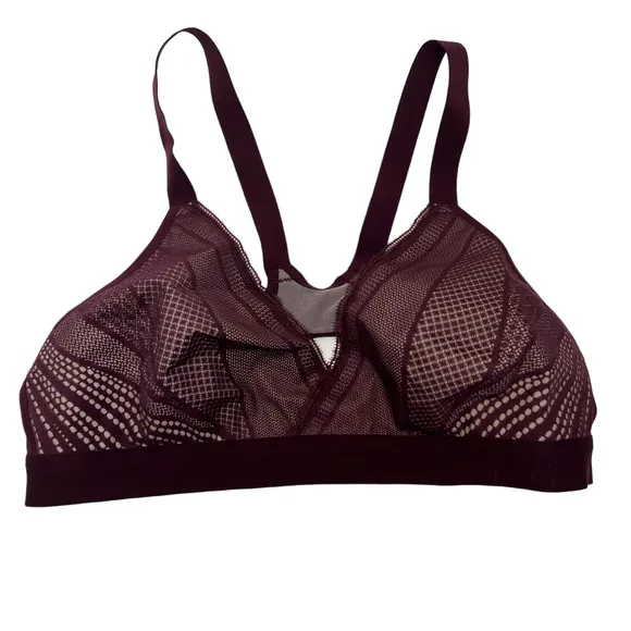 Lululemon Awake to Lace Bra Garnet / Barely Beige 34C