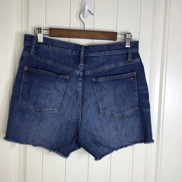 Madewell High-Rise Denim Shorts in Glenoaks Wash: Cutoff Edition Size 28.