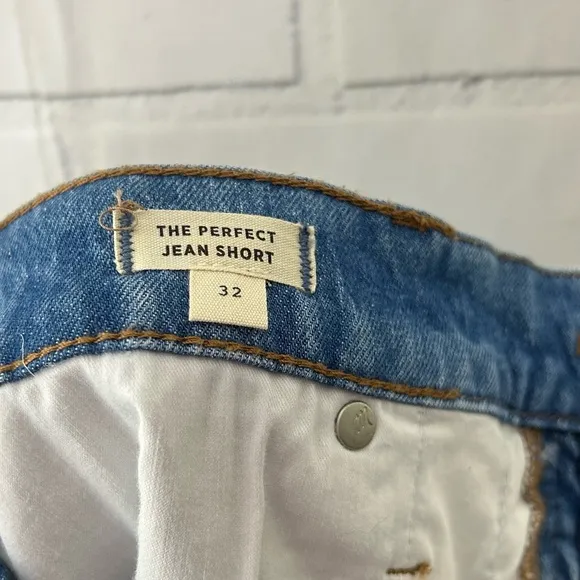 Madewell The Perfect Jean Short Side Slit Edition size 32