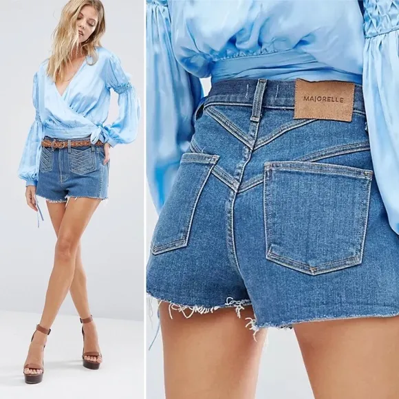 Majorelle Kate Shorts in Vintage Blue