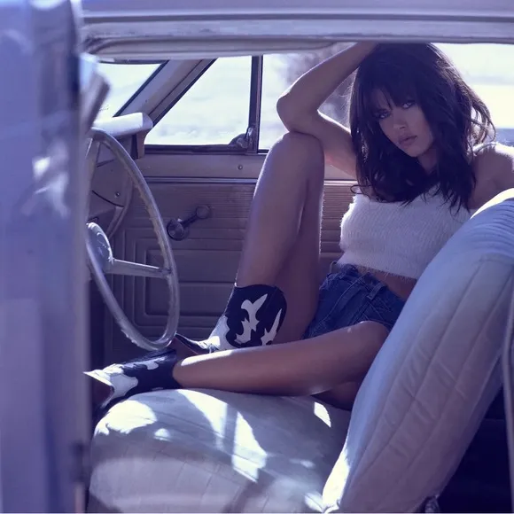Majorelle Kate Shorts in Vintage Blue