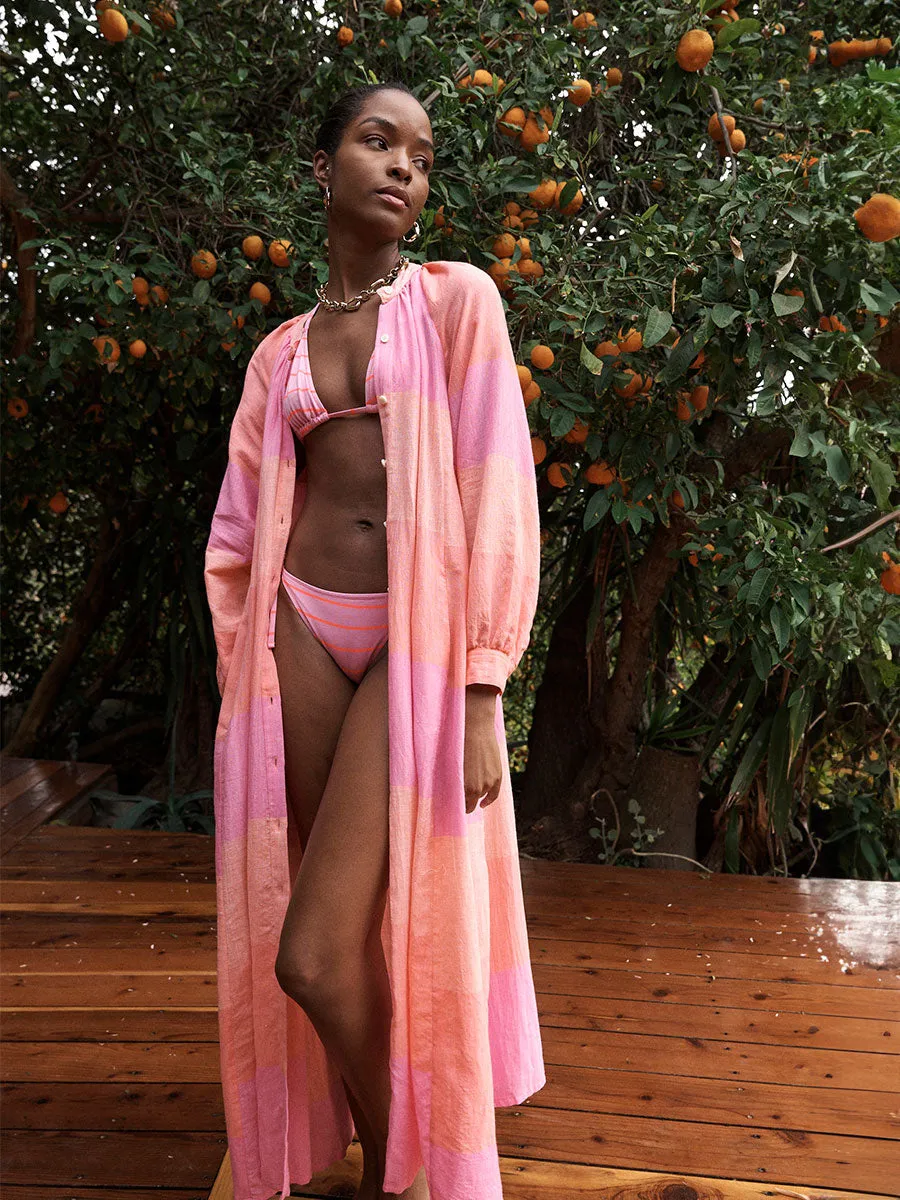 MAKEDA | Button Up Dress