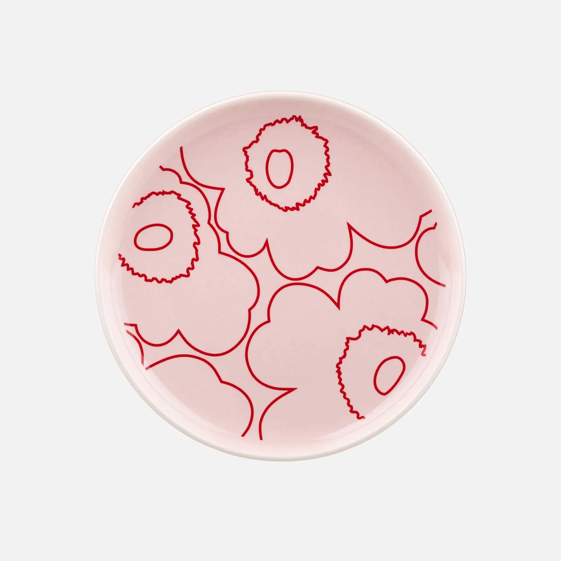 Marimekko Piirto Unikko Plate, 13.5cm