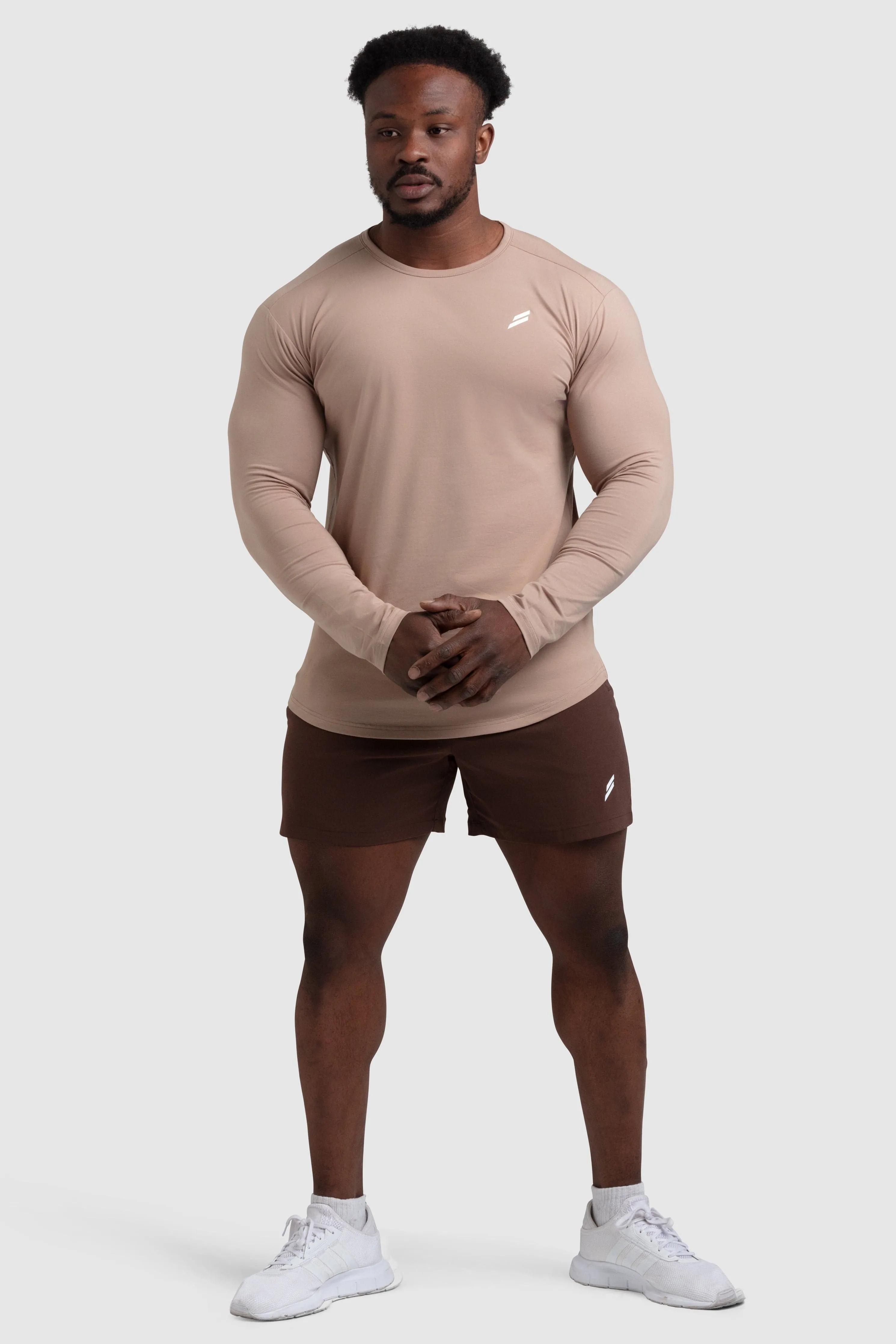 Mark Drop Long Sleeve - Light Taupe