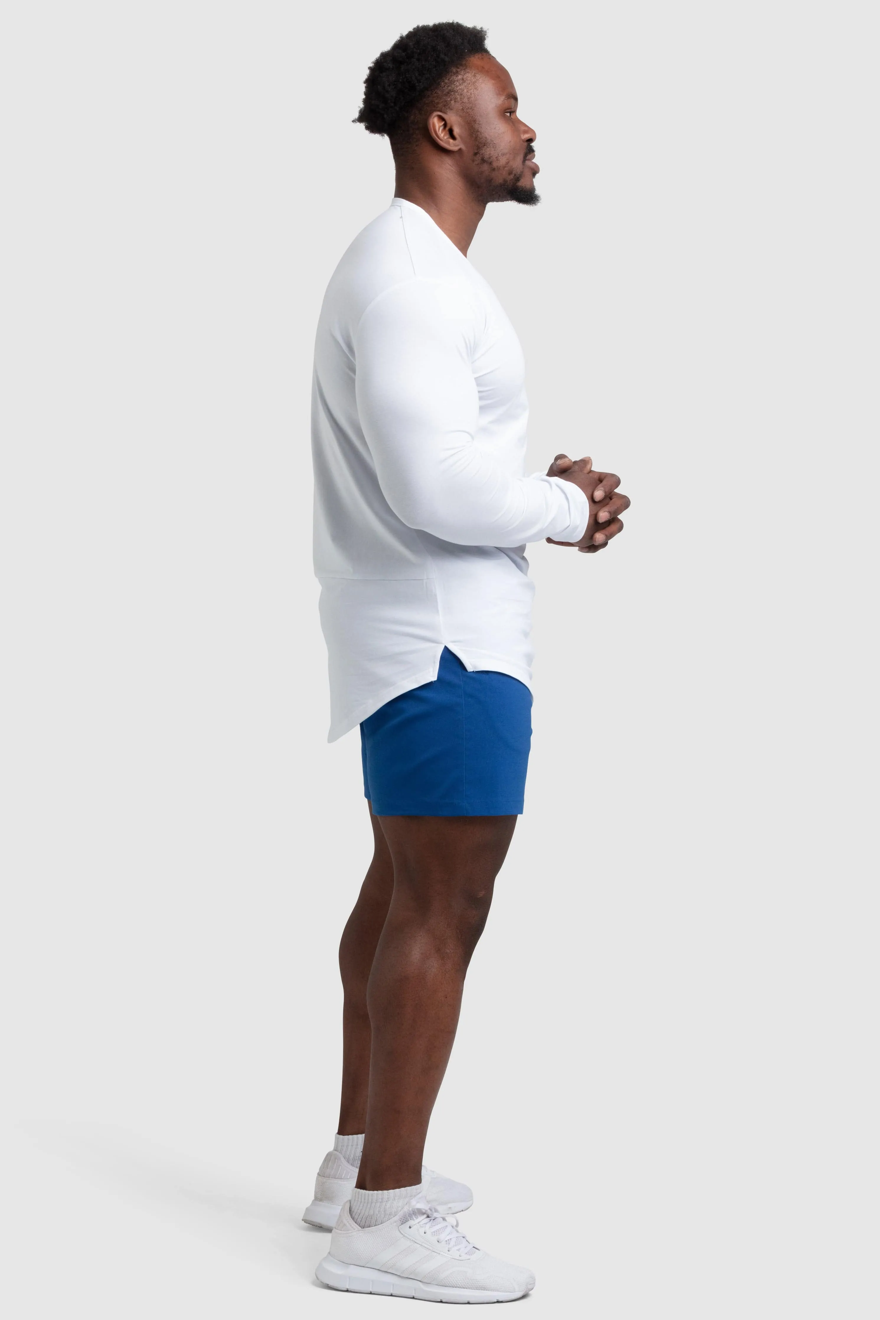 Mark Drop Long Sleeve - White